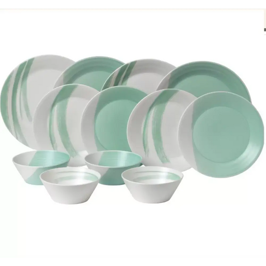 Durable dishwasher safe Royal Doulton 12-piece porcelain set