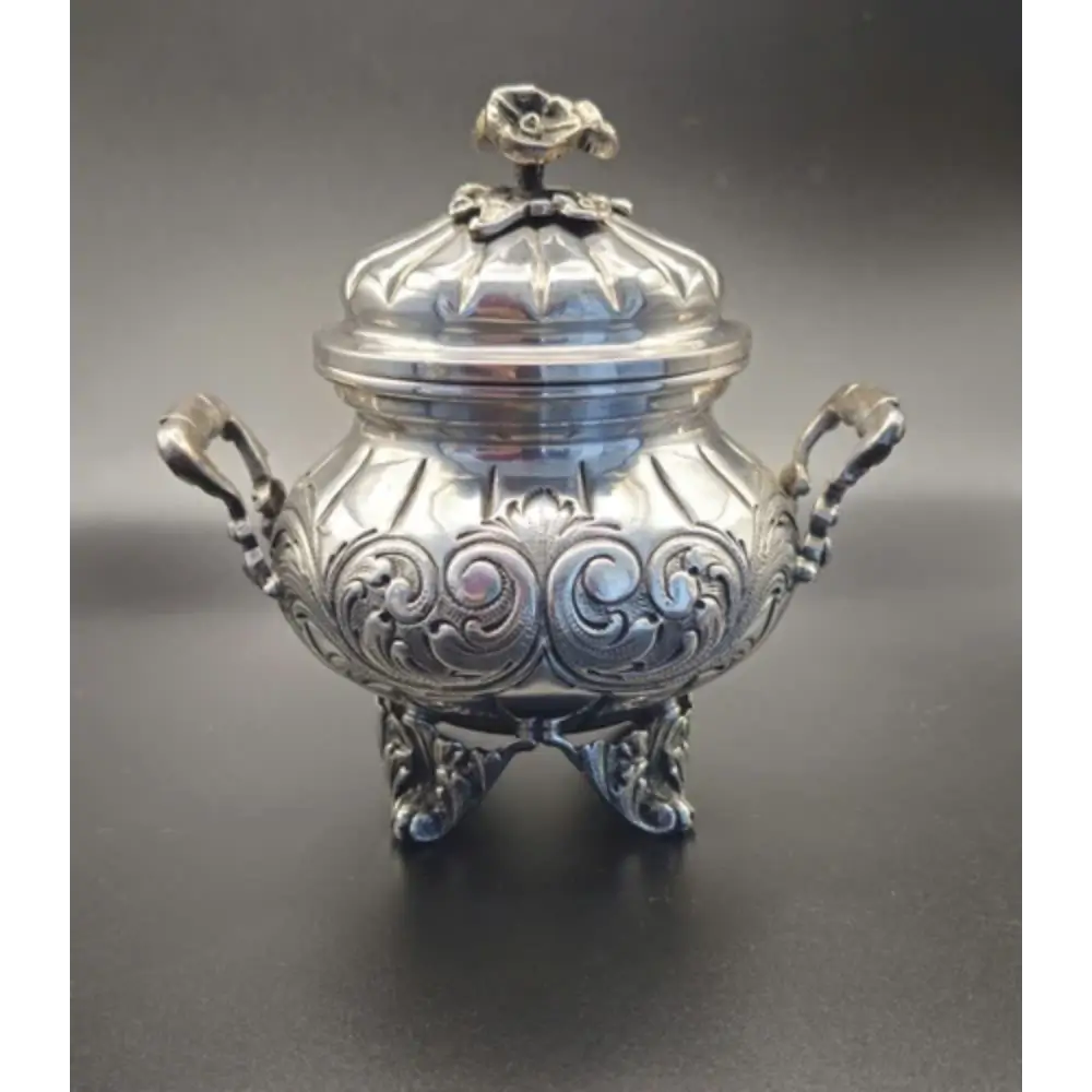 Decorative silver container