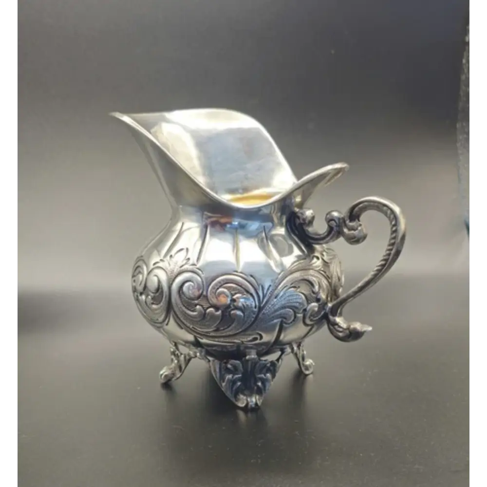 Elegant antique 800 silver tea set for collectors and tea service