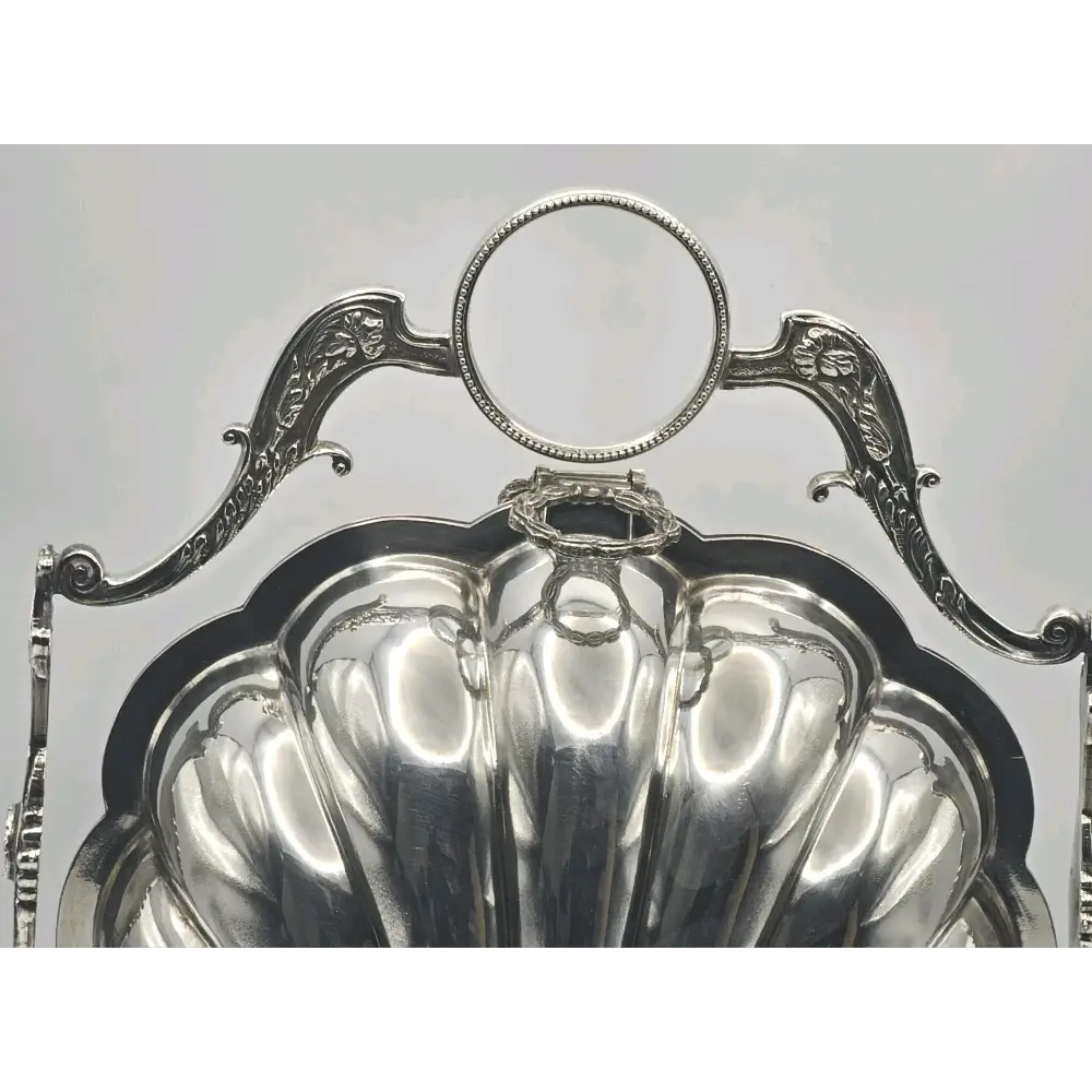 Vintage Silver-Plated Roll-Over Dish with Dome Top
