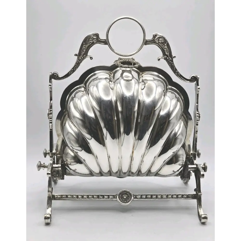 Elegant Victorian Silver-Plated Serving Dish for Table Setting