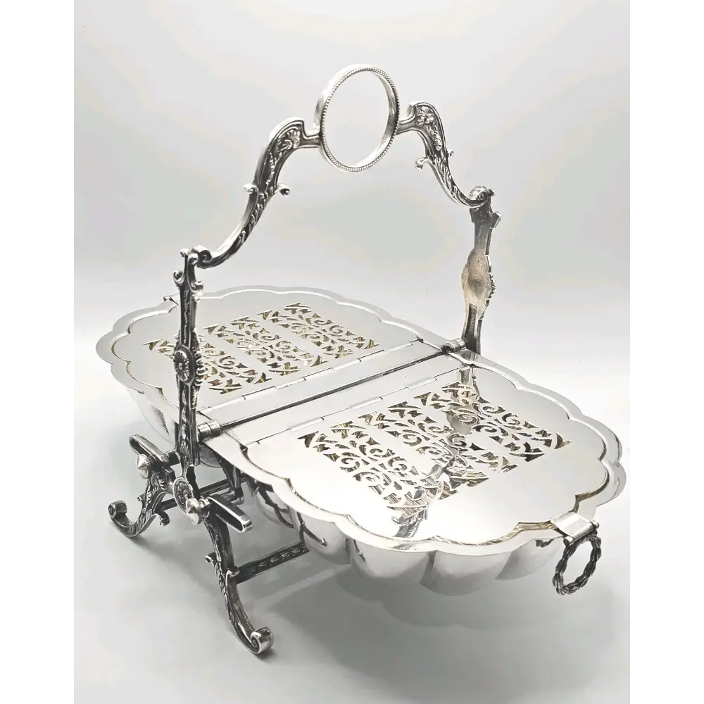 Dome Top Tureen Antique Victorian Silver-Plated Serving Dish
