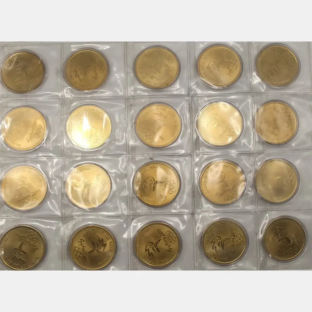 Australia 2000 Sydney Olympics XXVII Olympiad $5 Aluminium Bronze Coin Set of 20