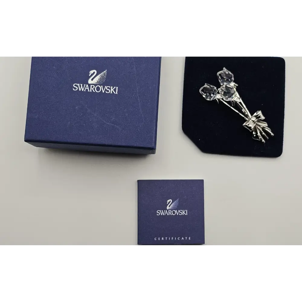 Swarovski crystal brooch with packaging and certificate