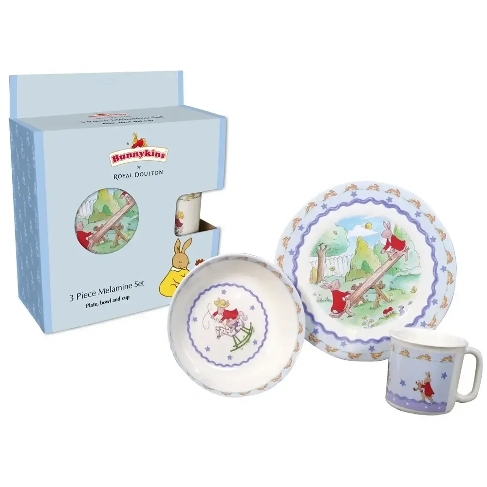 Royal Doulton Bunnykins cute animal design toddler plates & bowl and cup
