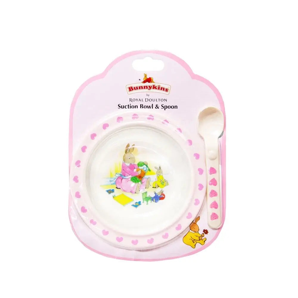 Royal Doulton Bunnykins Melamine Suction Bowl & Spoon Set