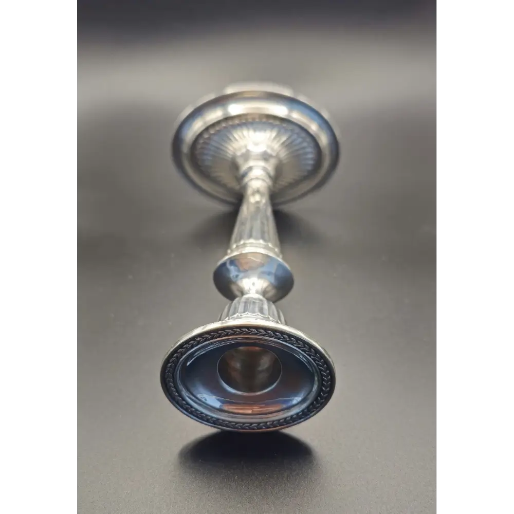 Decorative silver candlestick
