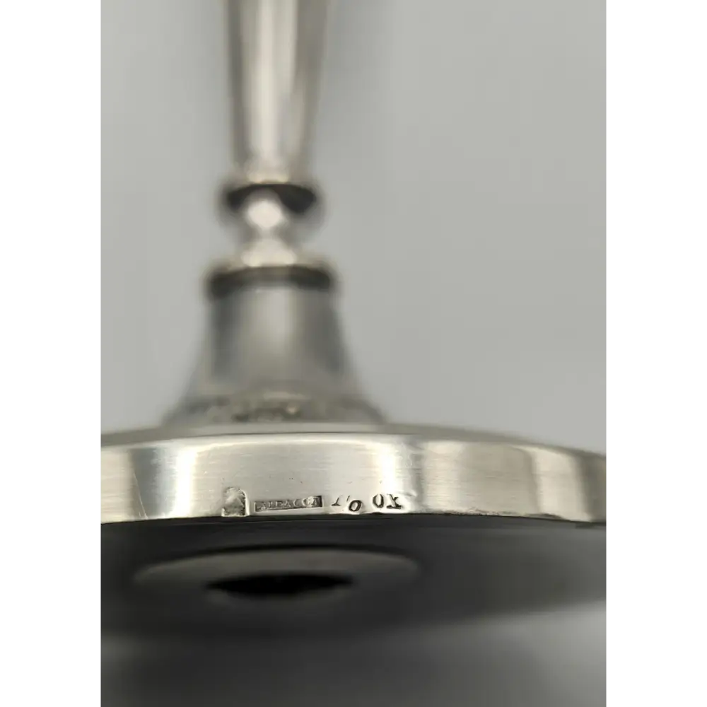 Close-up of a silver Candle Holder