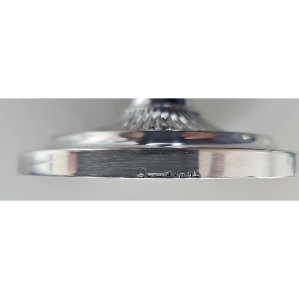 Close-up of a metallic object with a blurred background