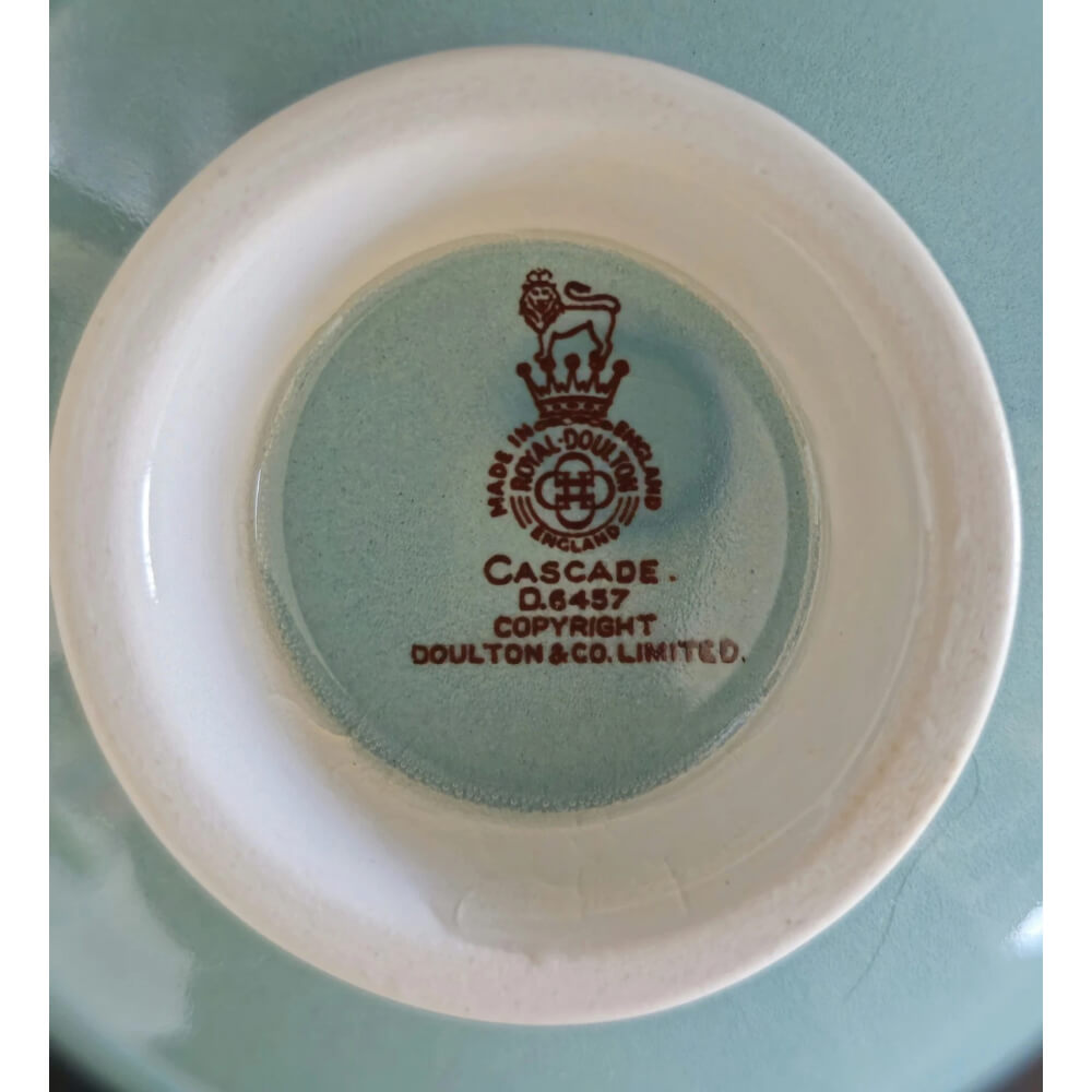 Ceramic plate with a brand logo