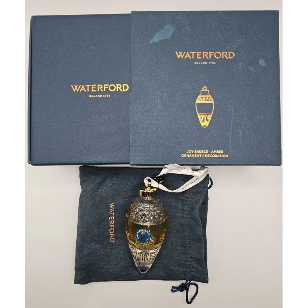 Waterford crystal ornament with packaging
