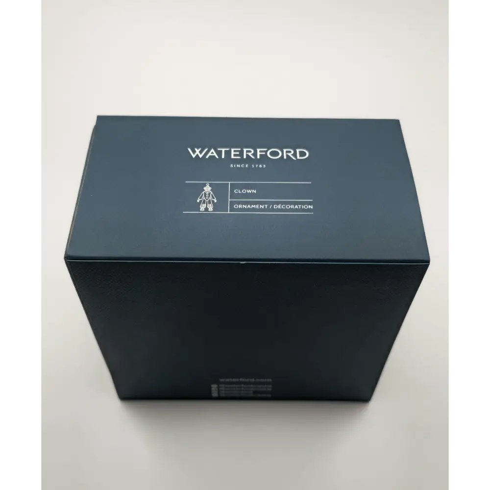 Dark blue box with 'Waterford' branding