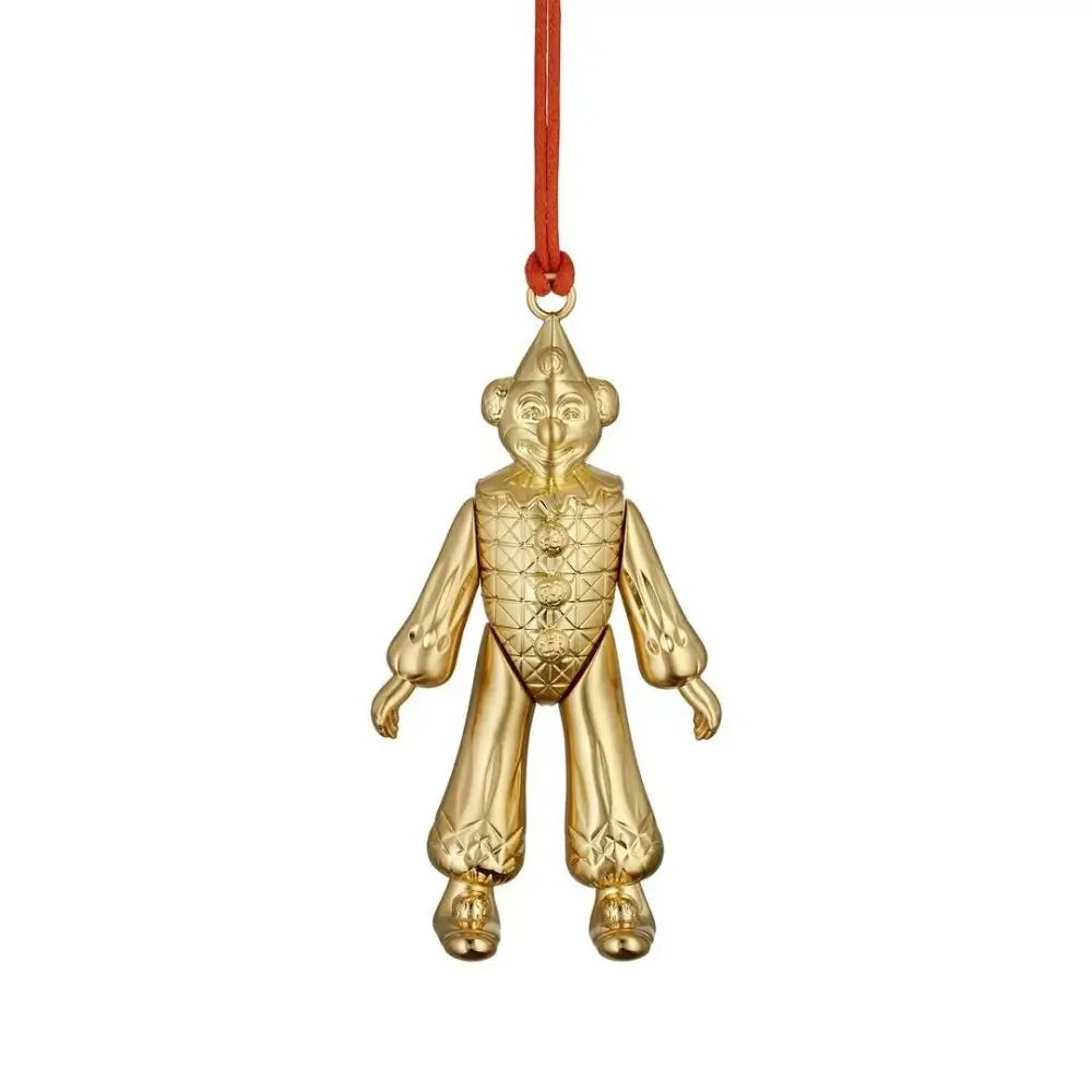 Gold monkey ornament hanging