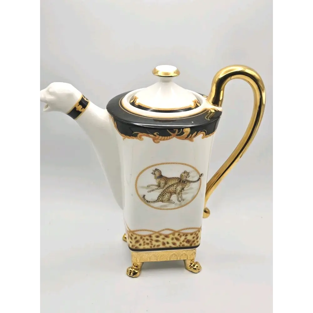 Footed Tea & Coffee Set 5 Pieces AJM DAYE Side View