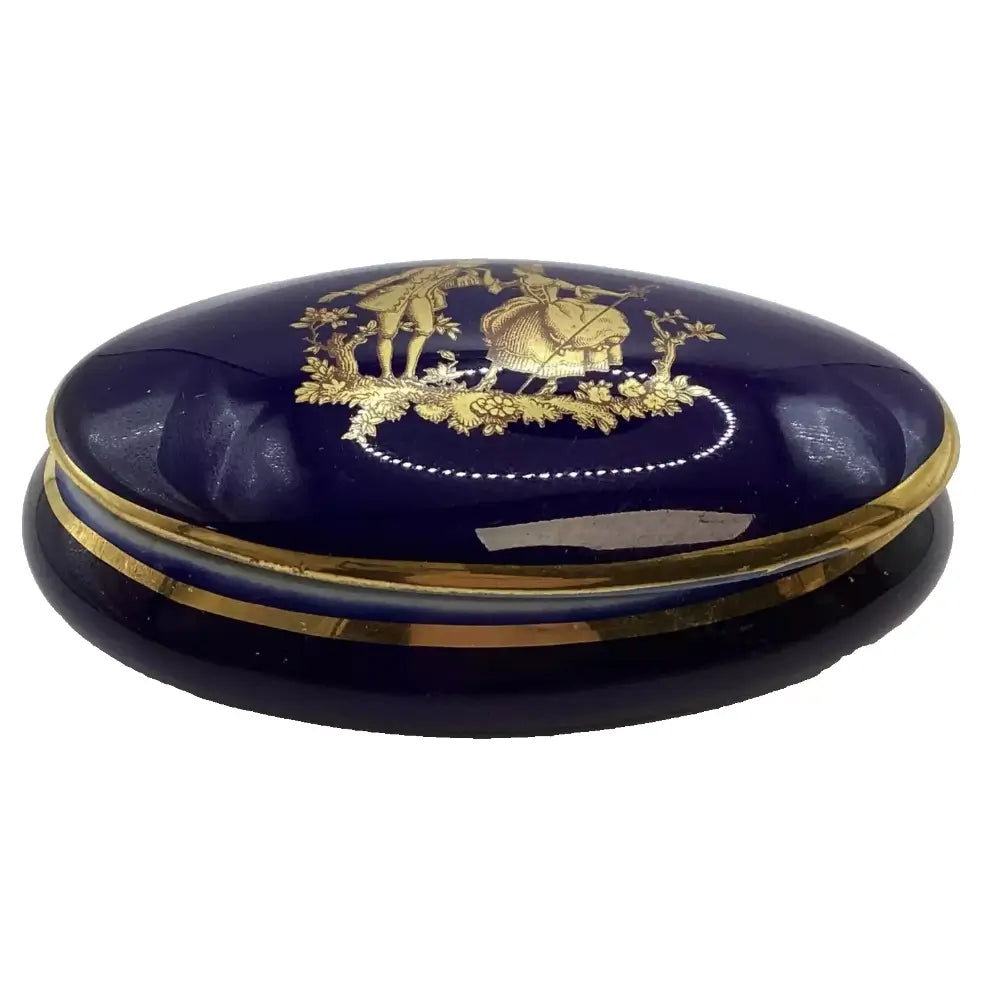 Blue round decorative item