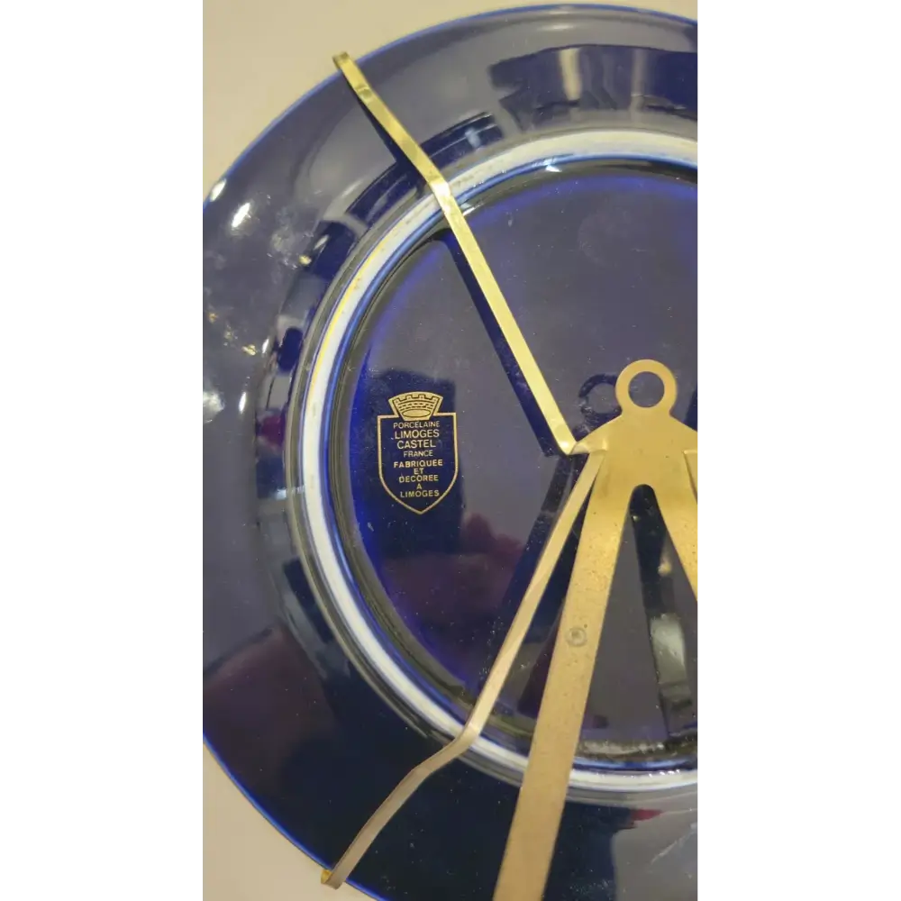Close-up of a blue Plate