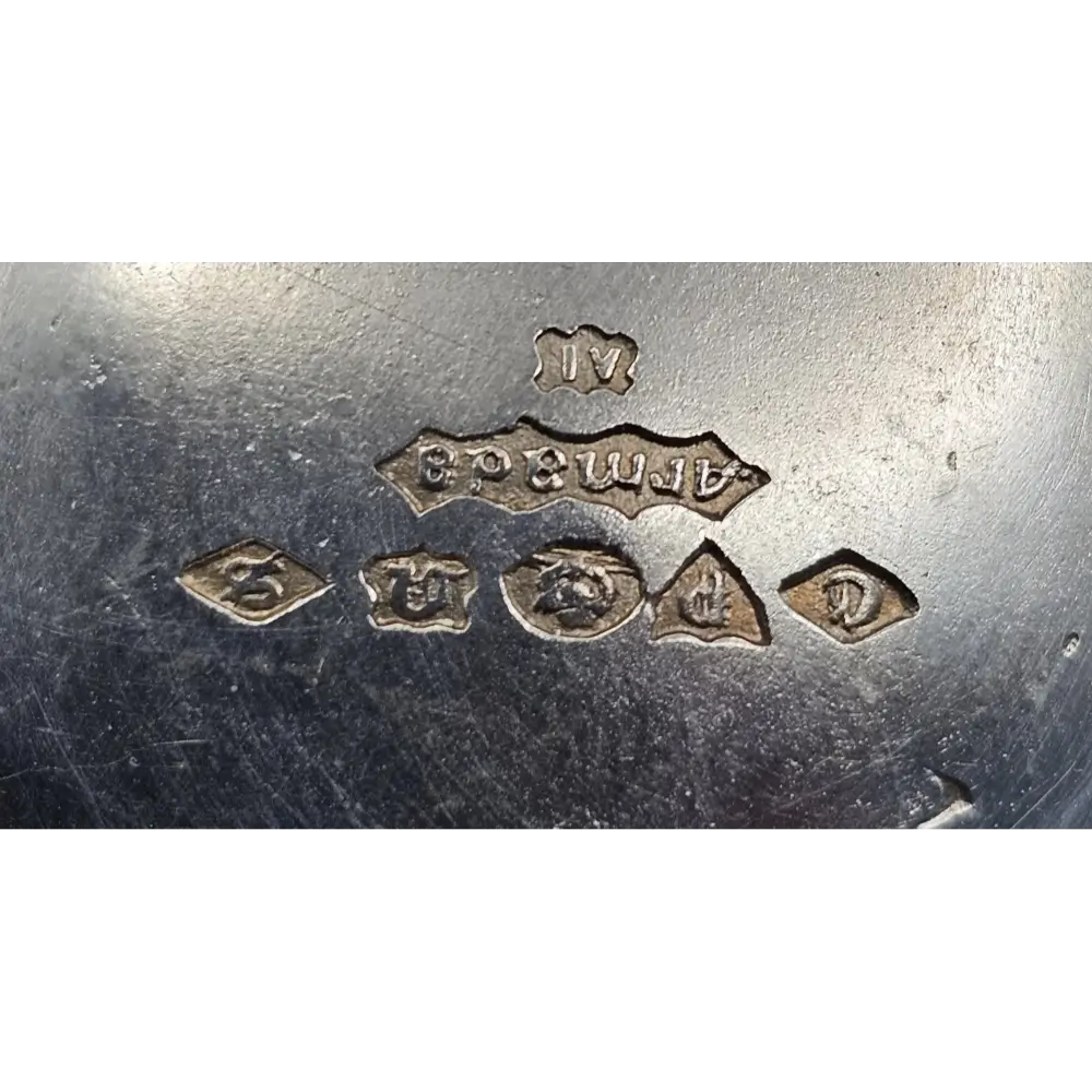 Close-up of engraved text