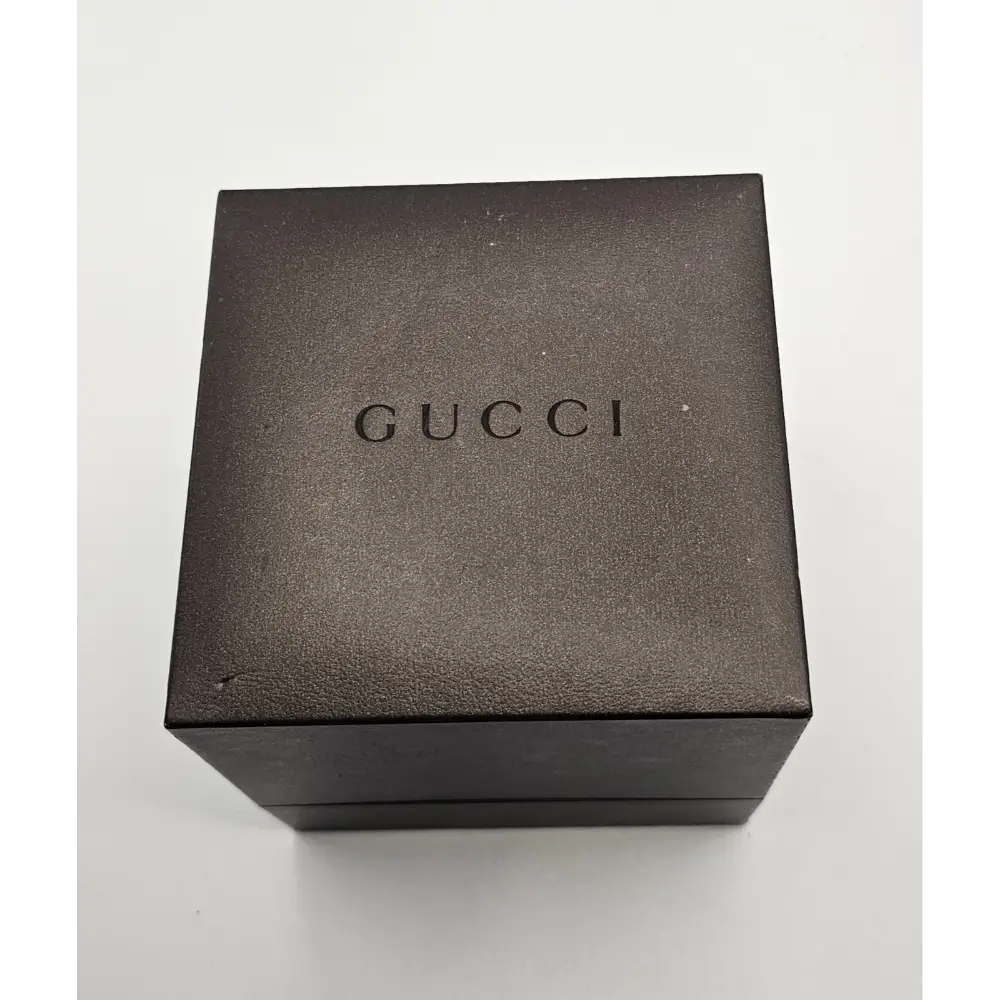 Black Gucci box on a white background