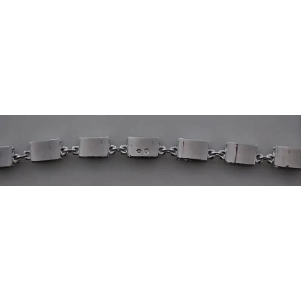 Silver bracelet on a white background