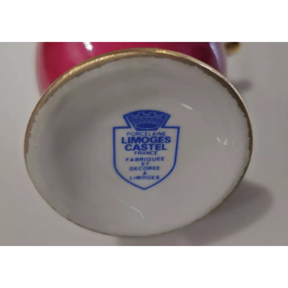 Close-up of a Limoges Castel logo