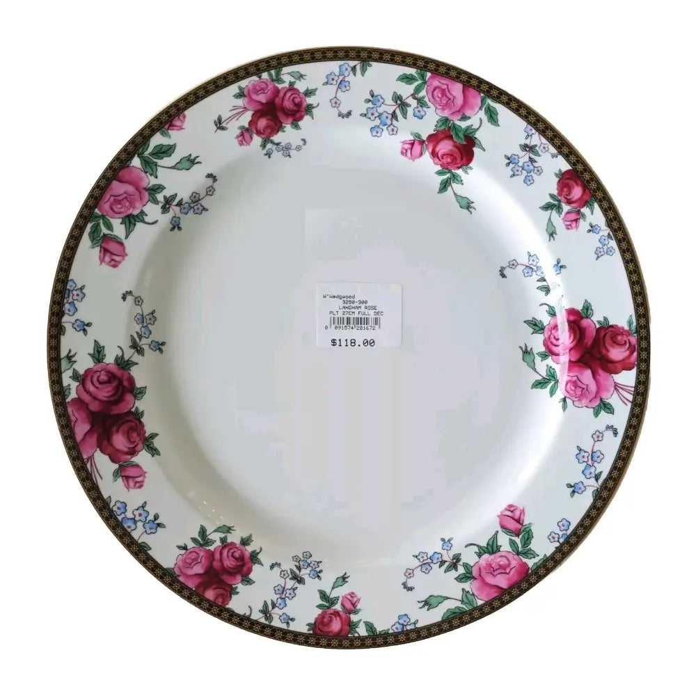 Wedgwood Langham Rose Plate-RRP: $126