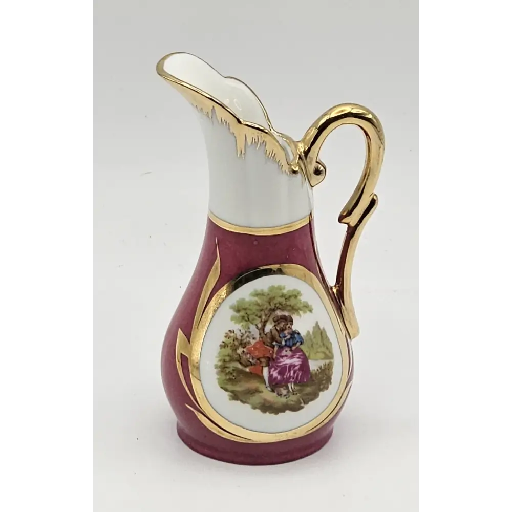 Decorative ceramic pitcher