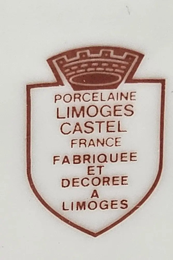 Porcelain Limoges Castel France logo