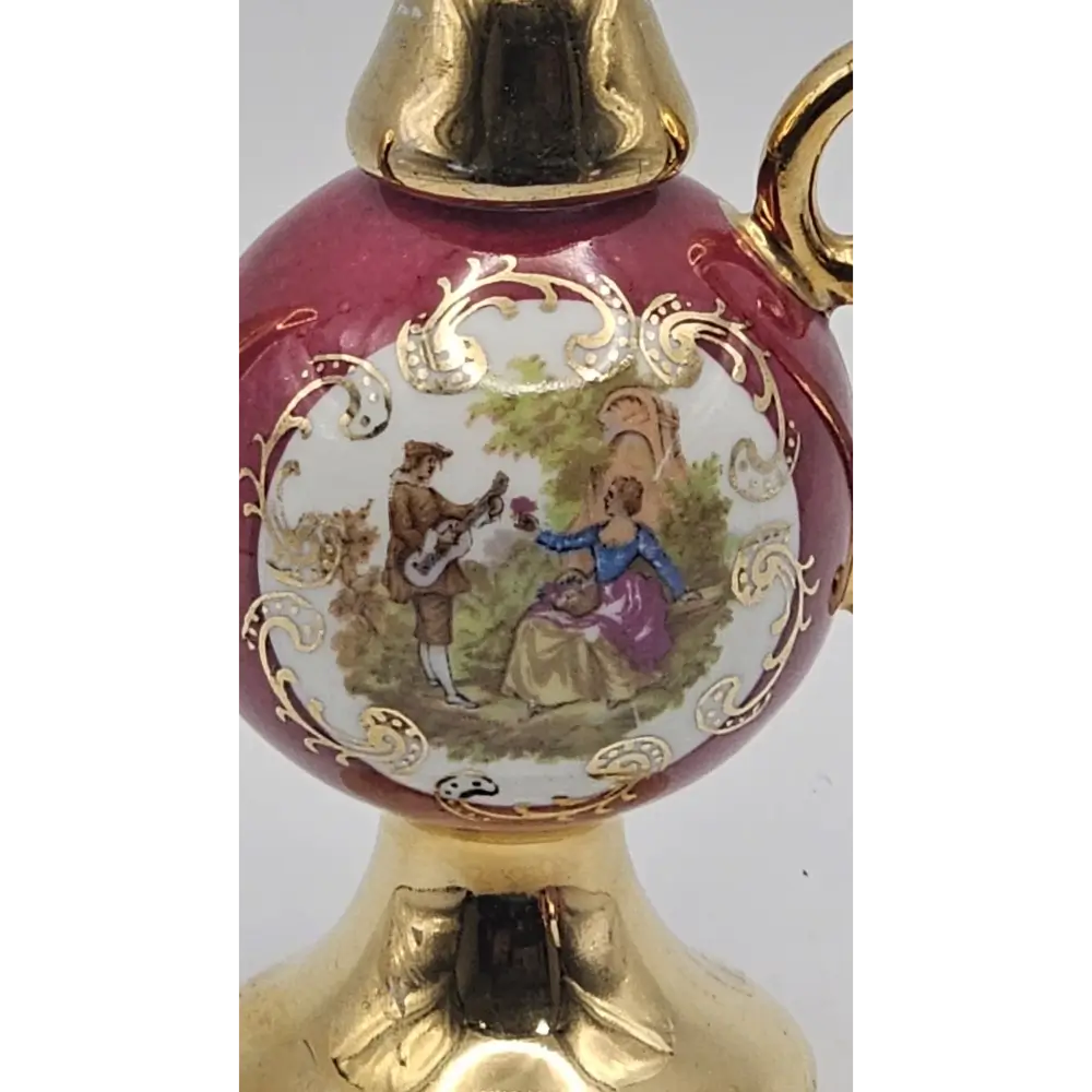 Decorative bottle with gold accents