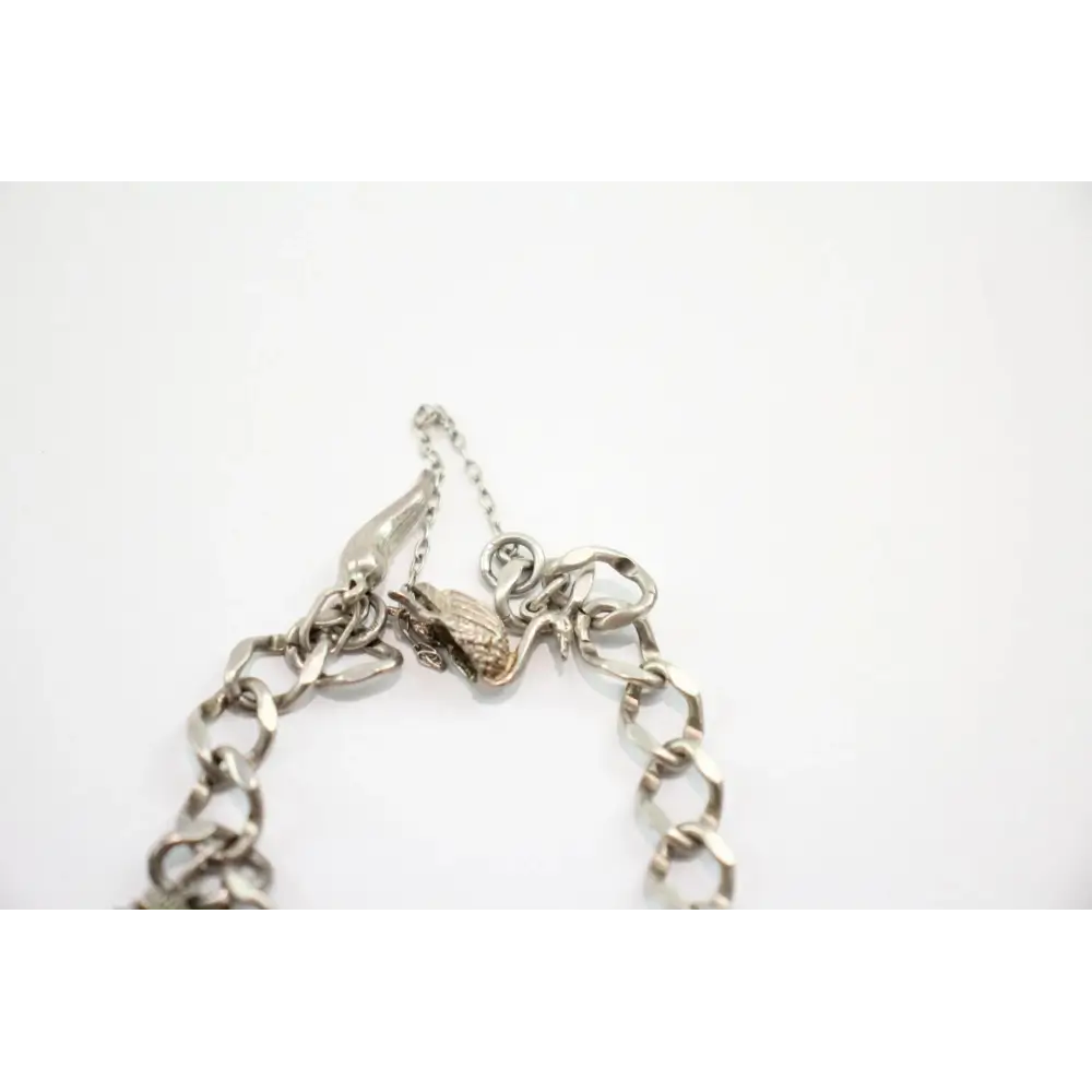 Silver chain bracelet