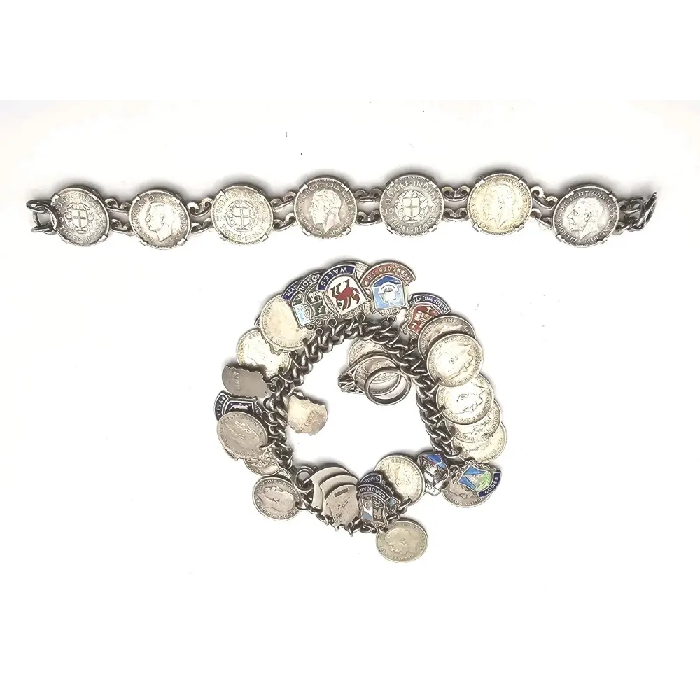 Bracelet with various coins
