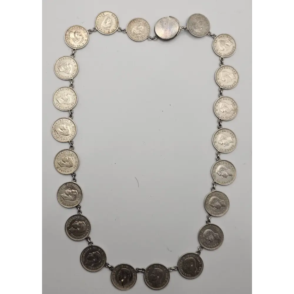 Necklace made of coin links