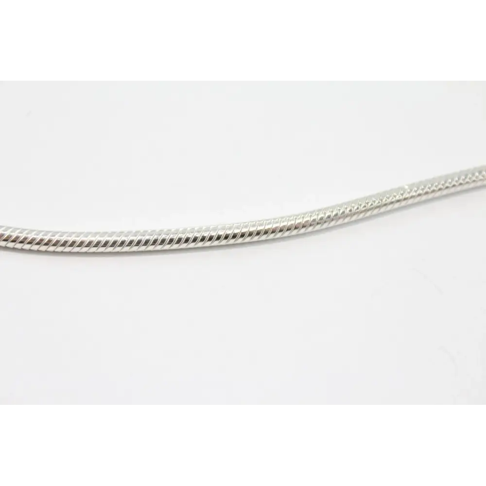 Silver snake chain necklace