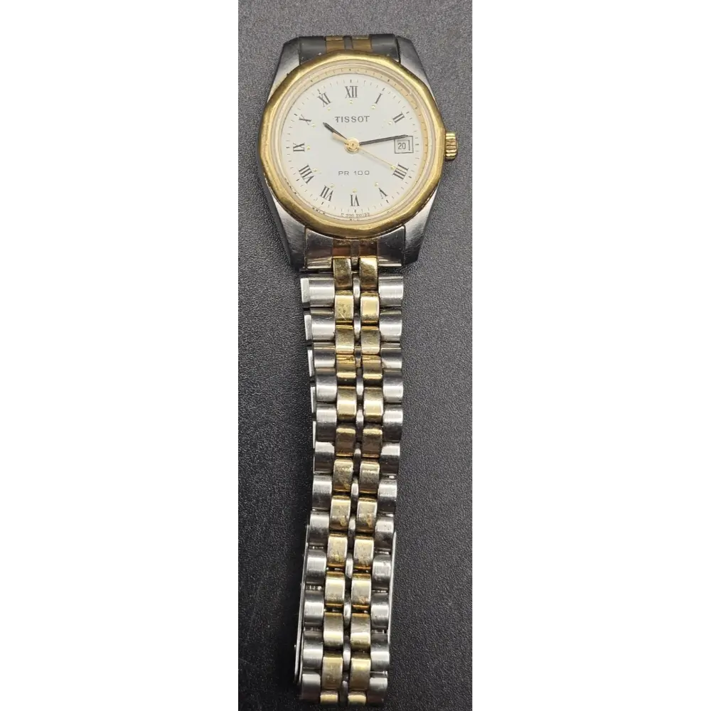 Two-tone Tissot watch