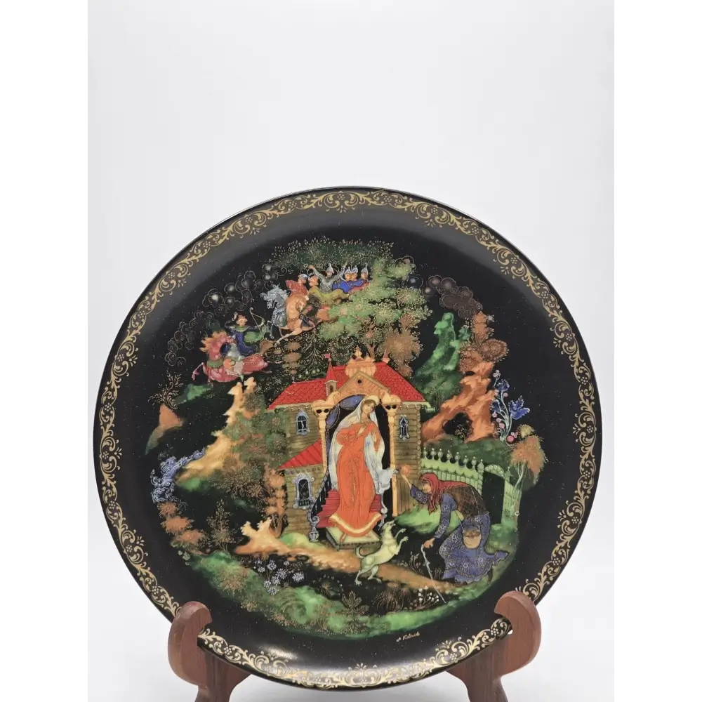 Palekh Russian Legends Limited Edition Porcelain Collector Plate (7.75 in)