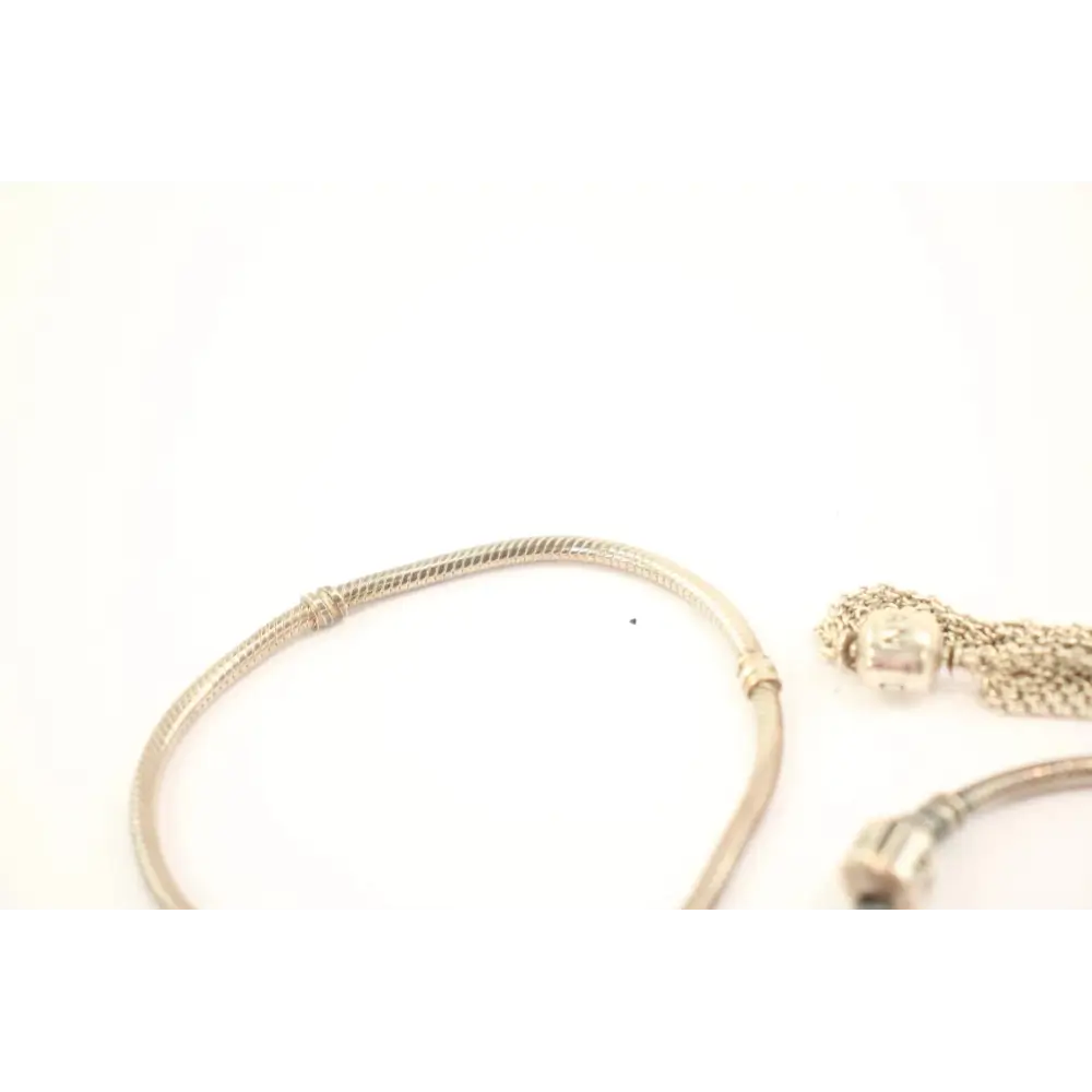 Gold bracelet on a white background