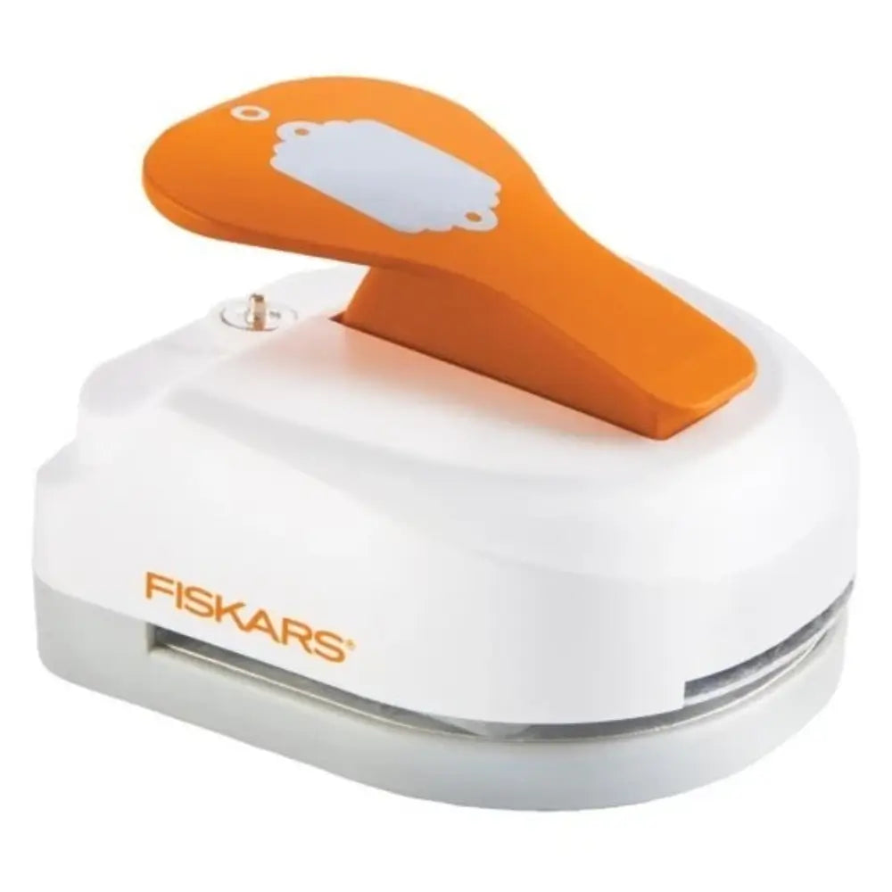 White and orange paper punch