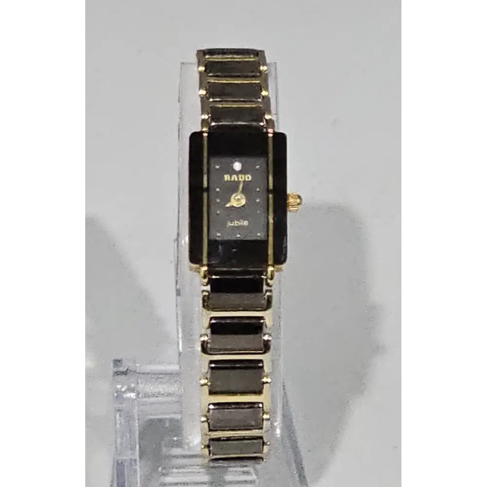 Gold and black Rado watch