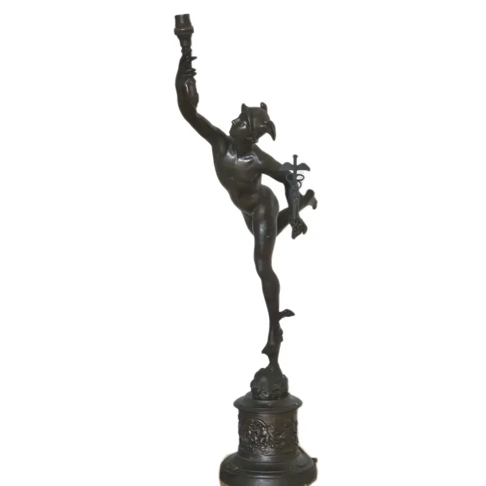 Giovanni Bologna Style Art Deco Mercury Sculpture
