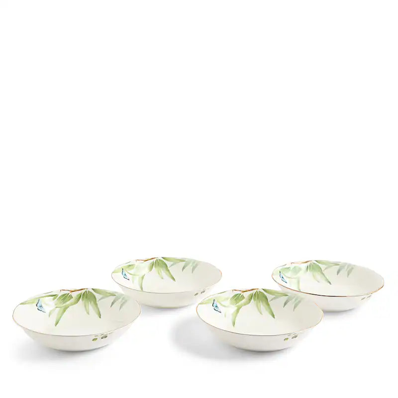 Royal Albert Miranda Kerr Australiana 4-Piece Soup/Cereal Bowl Set with Eucalyptus and Butterfly Design