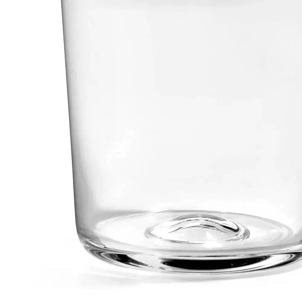Clear glass tumbler