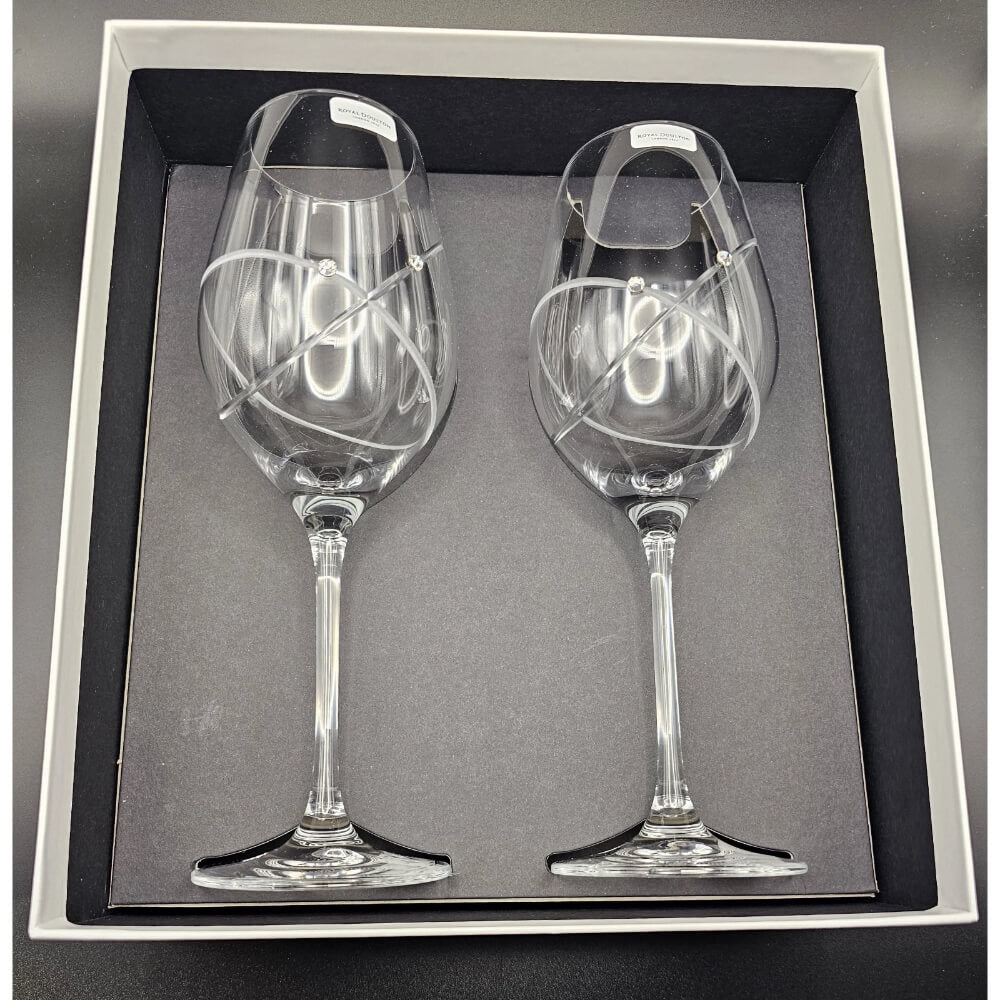Royal Doulton Promises With This Ring Wine Glasses Set of 2