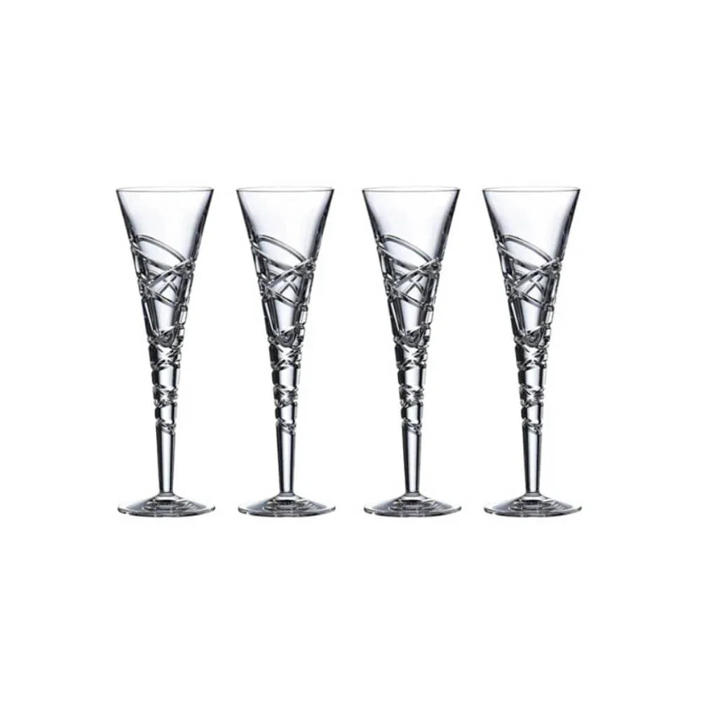 Luxury Royal Doulton Saturn Nouveau Crystal Flute for special occasions