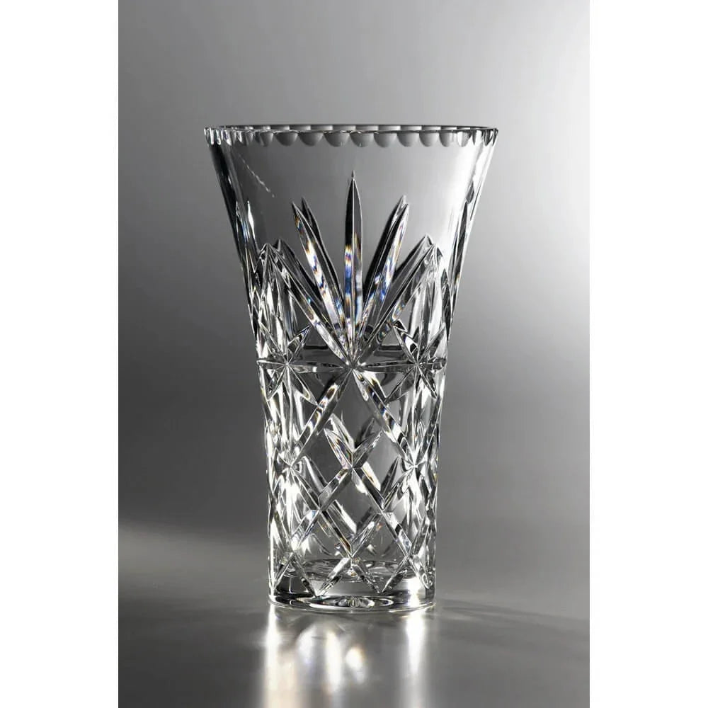 25cm Royal Doulton crystal vase for home decor