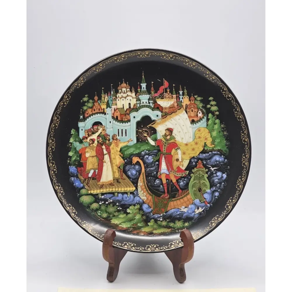 Palekh Russian Legends Limited Edition Porcelain Collector Plate (7.75 in)