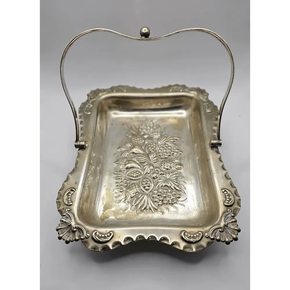 Decorative silver tray
