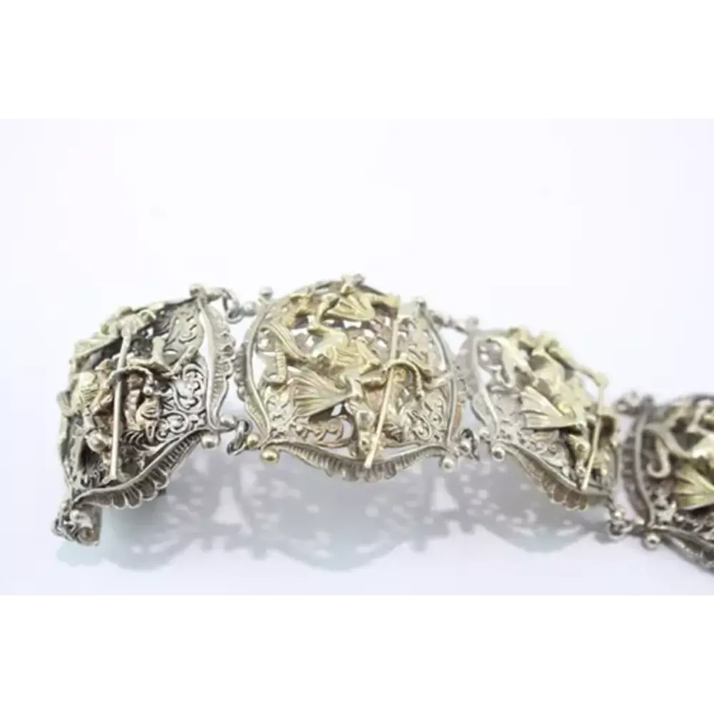 Decorative bracelet with intricate designs
