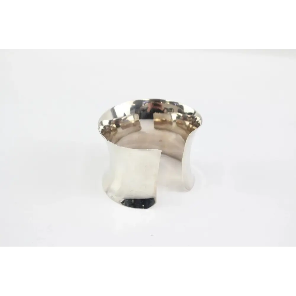 Silver Bangle on a white background