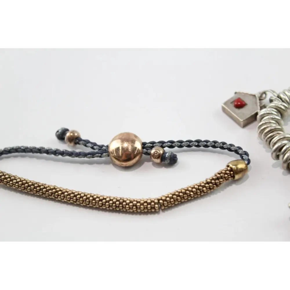 Two bracelets on a white background