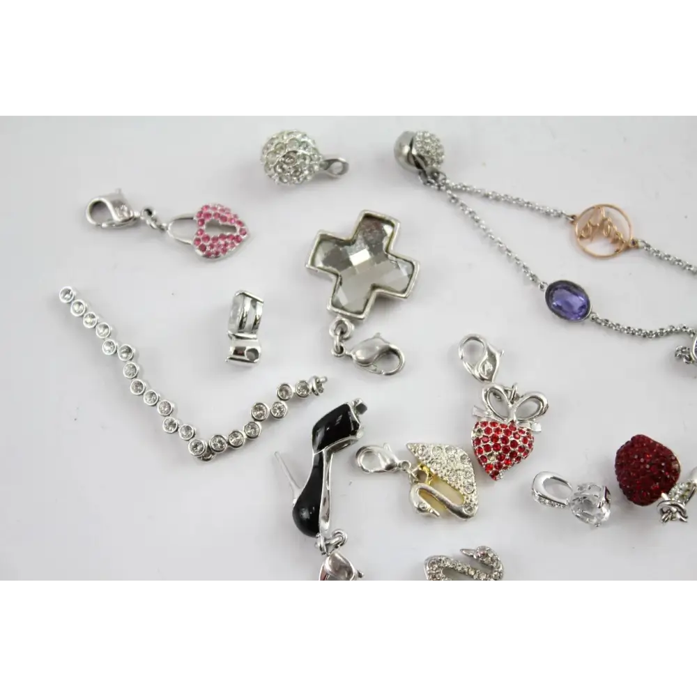 Collection of various jewelry charms
