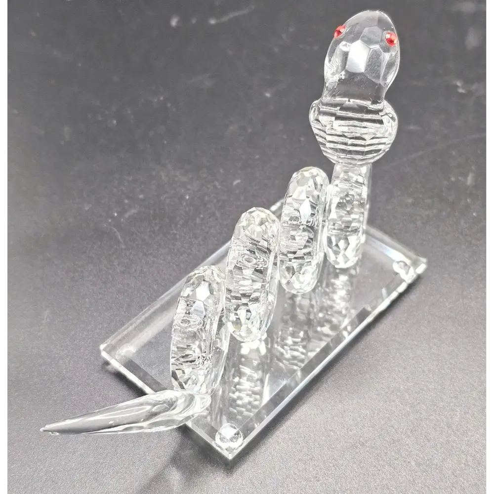 Crystal snake figurine